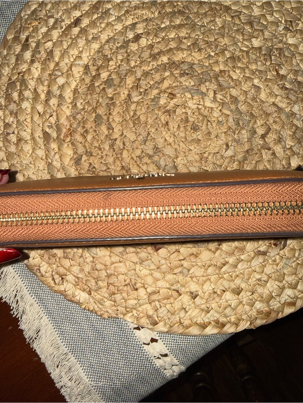 Kate Spade Tan Leather Tote with Wallet - Picture 13 of 14